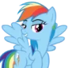 😃 Эмодзи «Rainbow Dash» для Telegram