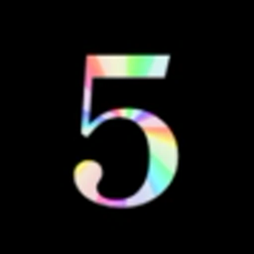 5️⃣ Эмодзи «Rainbow -» для Telegram