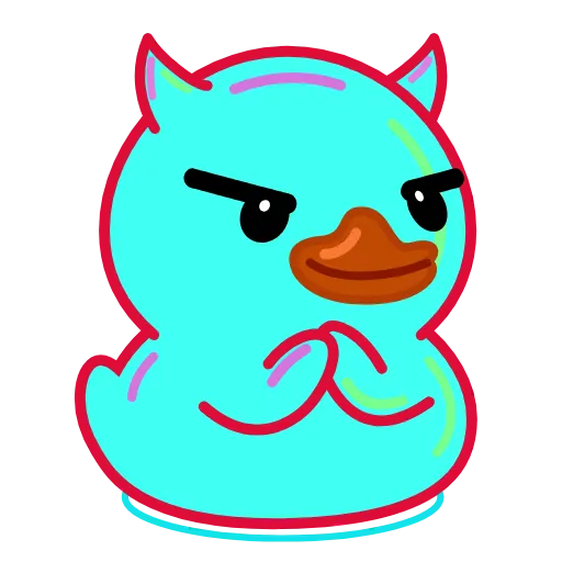 😈 Эмодзи «Rainbow Utya» для Telegram