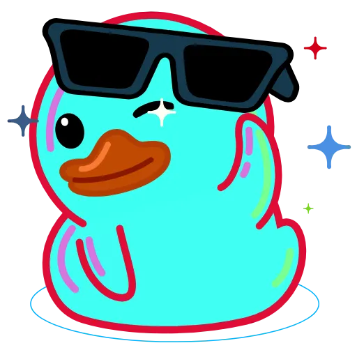 😎 Эмодзи «Rainbow Utya» для Telegram