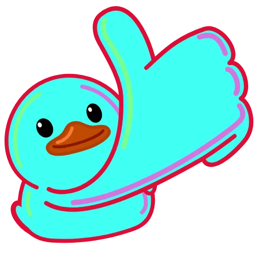👍 Эмодзи «Rainbow Utya» для Telegram