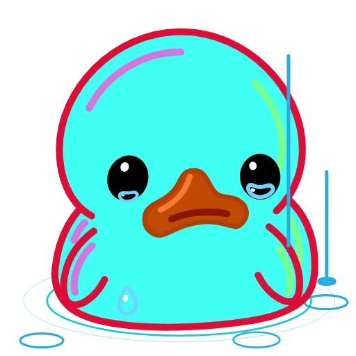 😭 Эмодзи «Rainbow Utya» для Telegram