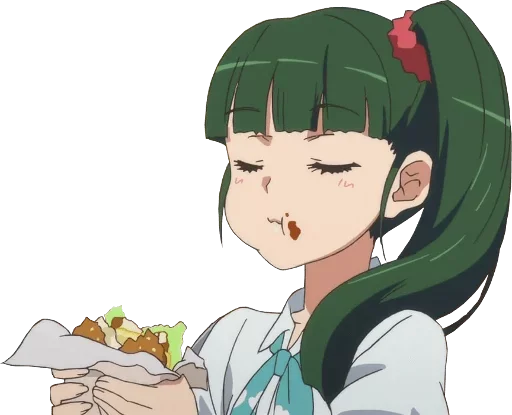 🍔 Стикер «Random Anime Reactions» для Telegram