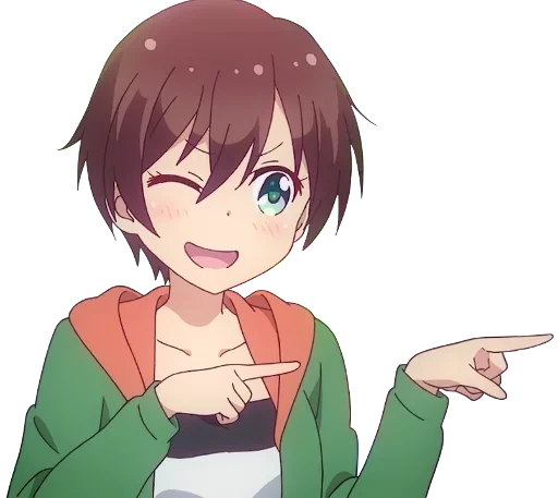 😉 Стикер «Random Anime Reactions» для Telegram