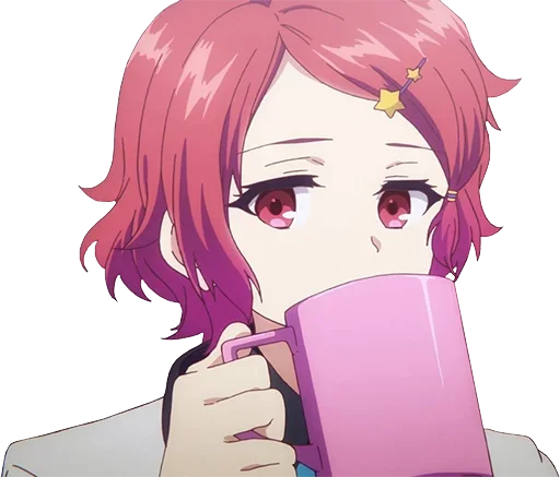 ☕️ Стикер «Random Anime Reactions» для Telegram
