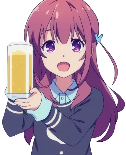 🍺 Стикер «Random Anime Reactions» для Telegram