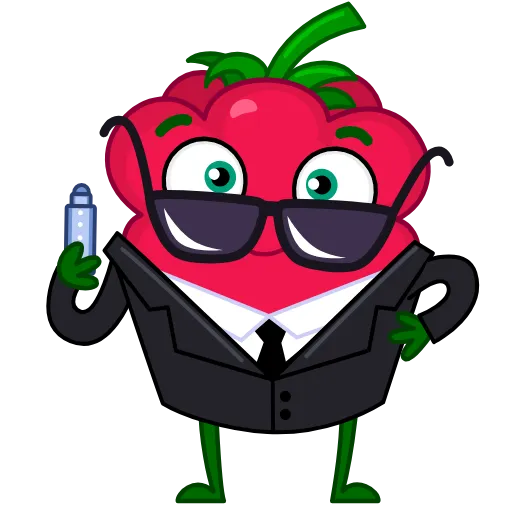 😎 Эмодзи «Raspberry» для Telegram