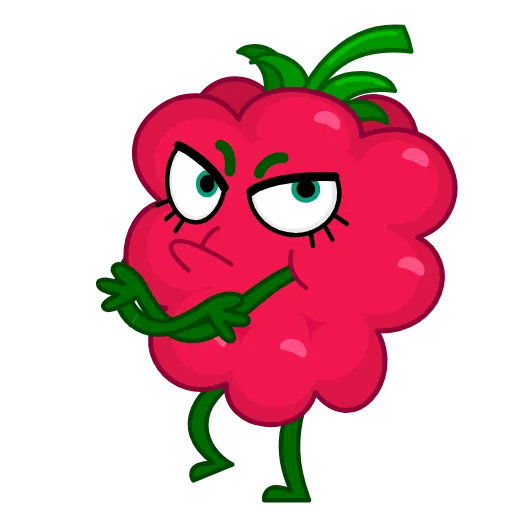 😠 Эмодзи «Raspberry» для Telegram