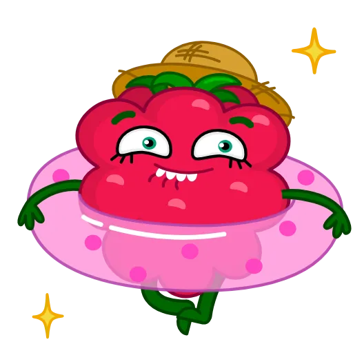 🏖 Эмодзи «Raspberry» для Telegram
