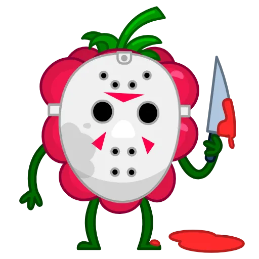 🔪 Эмодзи «Raspberry» для Telegram