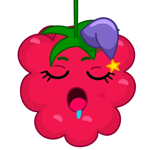😴 Эмодзи «Raspberry» для Telegram