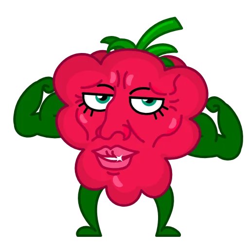 💪 Эмодзи «Raspberry» для Telegram
