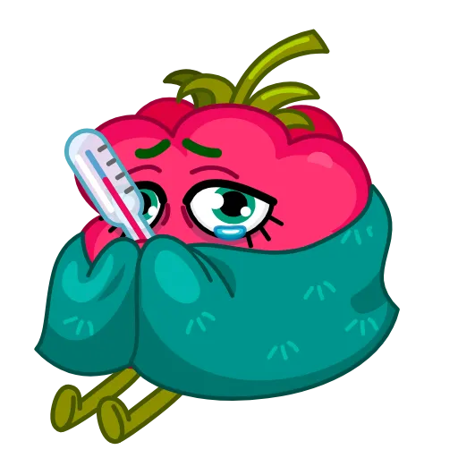 🤒 Эмодзи «Raspberry» для Telegram
