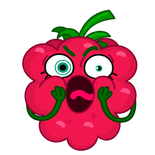 😳 Эмодзи «Raspberry» для Telegram