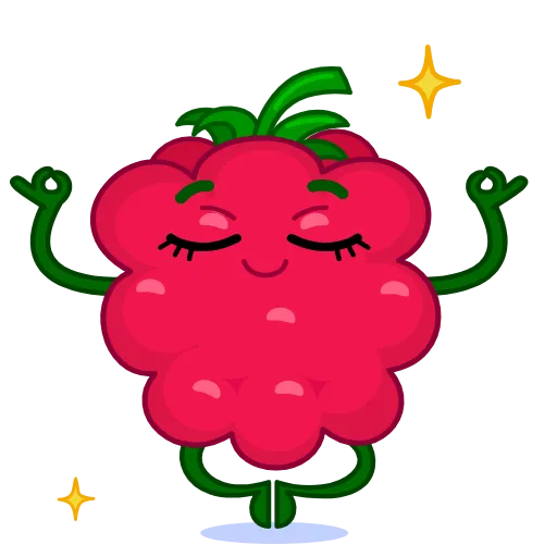 🧘‍♂ Эмодзи «Raspberry» для Telegram