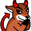 😈 Эмодзи «Foxy #cute #color #orange» для Telegram