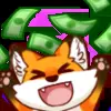 💵 Эмодзи «Foxy #cute #color #orange» для Telegram