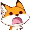 😦 Эмодзи «Foxy #cute #color #orange» для Telegram