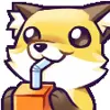 🧃 Эмодзи «Foxy #cute #color #orange» для Telegram