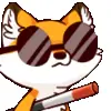 😎 Эмодзи «Foxy #cute #color #orange» для Telegram