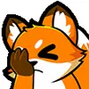 😣 Эмодзи «Foxy #cute #color #orange» для Telegram
