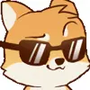 😎 Эмодзи «Foxy #cute #color #orange» для Telegram