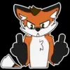 🖕 Эмодзи «Foxy #cute #color #orange» для Telegram