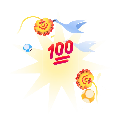 💯 Эмодзи «Реакции VK» для Telegram