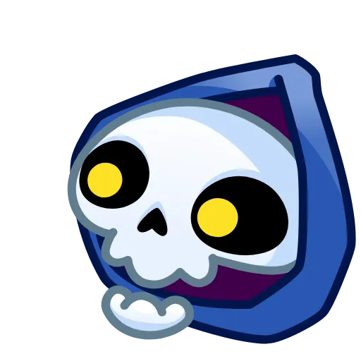 😵 Стикер «Reaper Skull Emoji» для Telegram