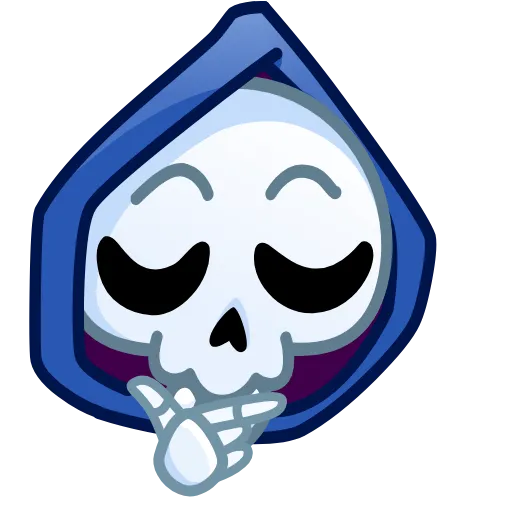 🤔 Стикер «Reaper Skull Emoji» для Telegram