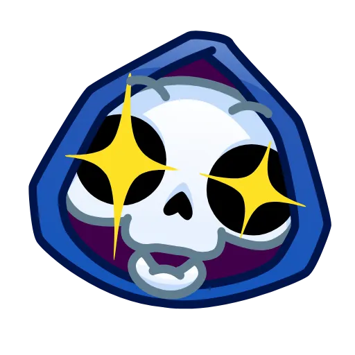 🤩 Стикер «Reaper Skull Emoji» для Telegram