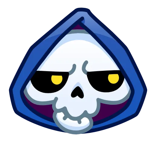 😒 Стикер «Reaper Skull Emoji» для Telegram