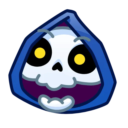 😉 Стикер «Reaper Skull Emoji» для Telegram