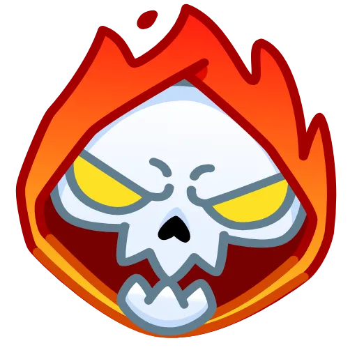 😡 Стикер «Reaper Skull Emoji» для Telegram
