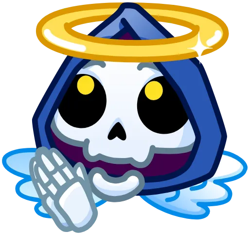 👼 Стикер «Reaper Skull Emoji» для Telegram