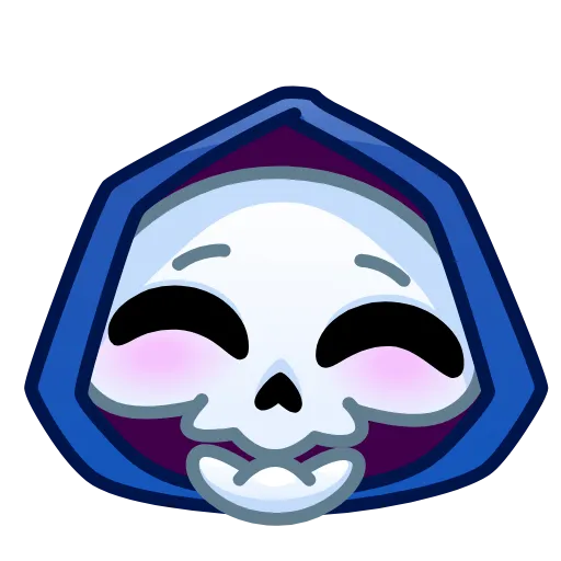 ☺ Стикер «Reaper Skull Emoji» для Telegram