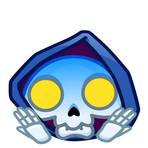 😱 Стикер «Reaper Skull Emoji» для Telegram