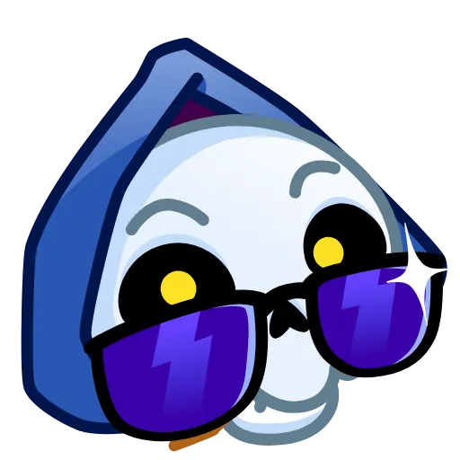 😎 Стикер «Reaper Skull Emoji» для Telegram
