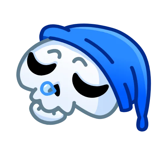 😴 Стикер «Reaper Skull Emoji» для Telegram