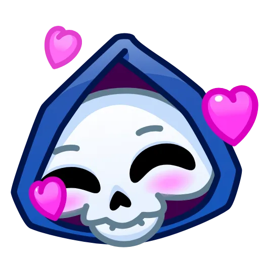 🥰 Стикер «Reaper Skull Emoji» для Telegram