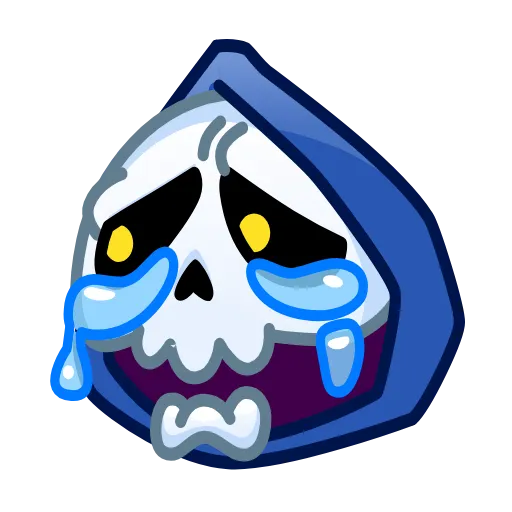 😭 Эмодзи «Reaper Skull Emoji» для Telegram