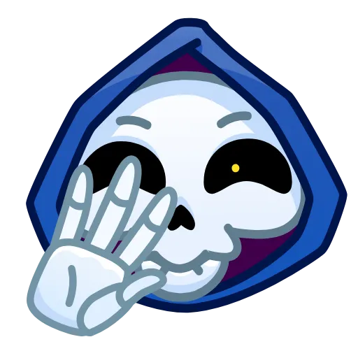 👋 Эмодзи «Reaper Skull Emoji» для Telegram