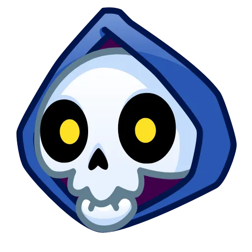 Эмодзи Reaper Skull Emoji для Telegram — скачать