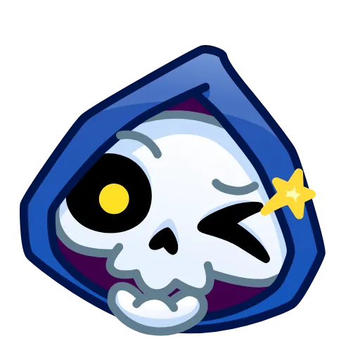 😉 Эмодзи «Reaper Skull Emoji» для Telegram