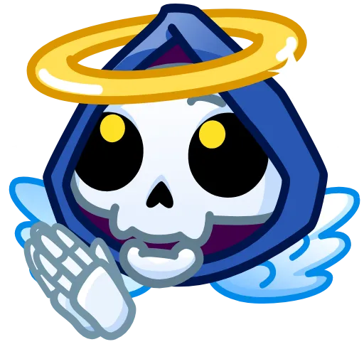 👼 Эмодзи «Reaper Skull Emoji» для Telegram