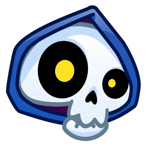 😐 Эмодзи «Reaper Skull Emoji» для Telegram
