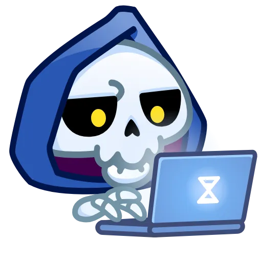 👨‍💻 Эмодзи «Reaper Skull Emoji» для Telegram