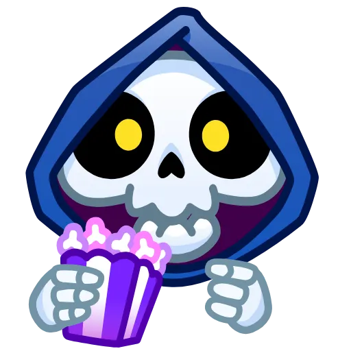 🍿 Эмодзи «Reaper Skull Emoji» для Telegram