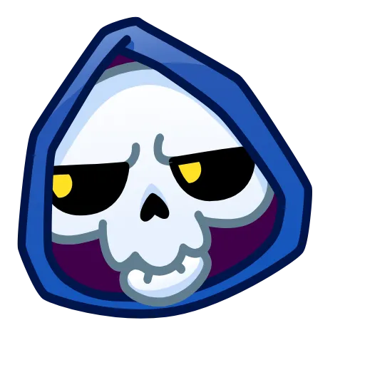 😒 Эмодзи «Reaper Skull Emoji» для Telegram