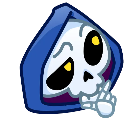 🤔 Эмодзи «Reaper Skull Emoji» для Telegram
